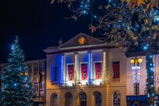 Christmas Light in Ripon by Helen Tabor