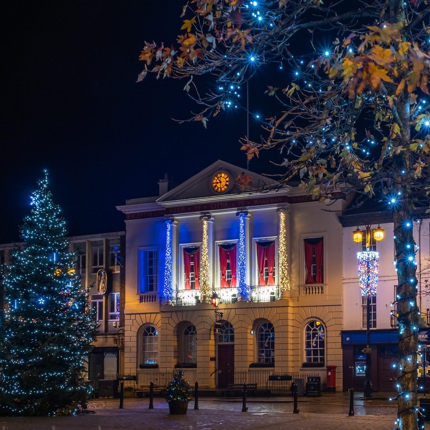 Christmas Light in Ripon by Helen Tabor