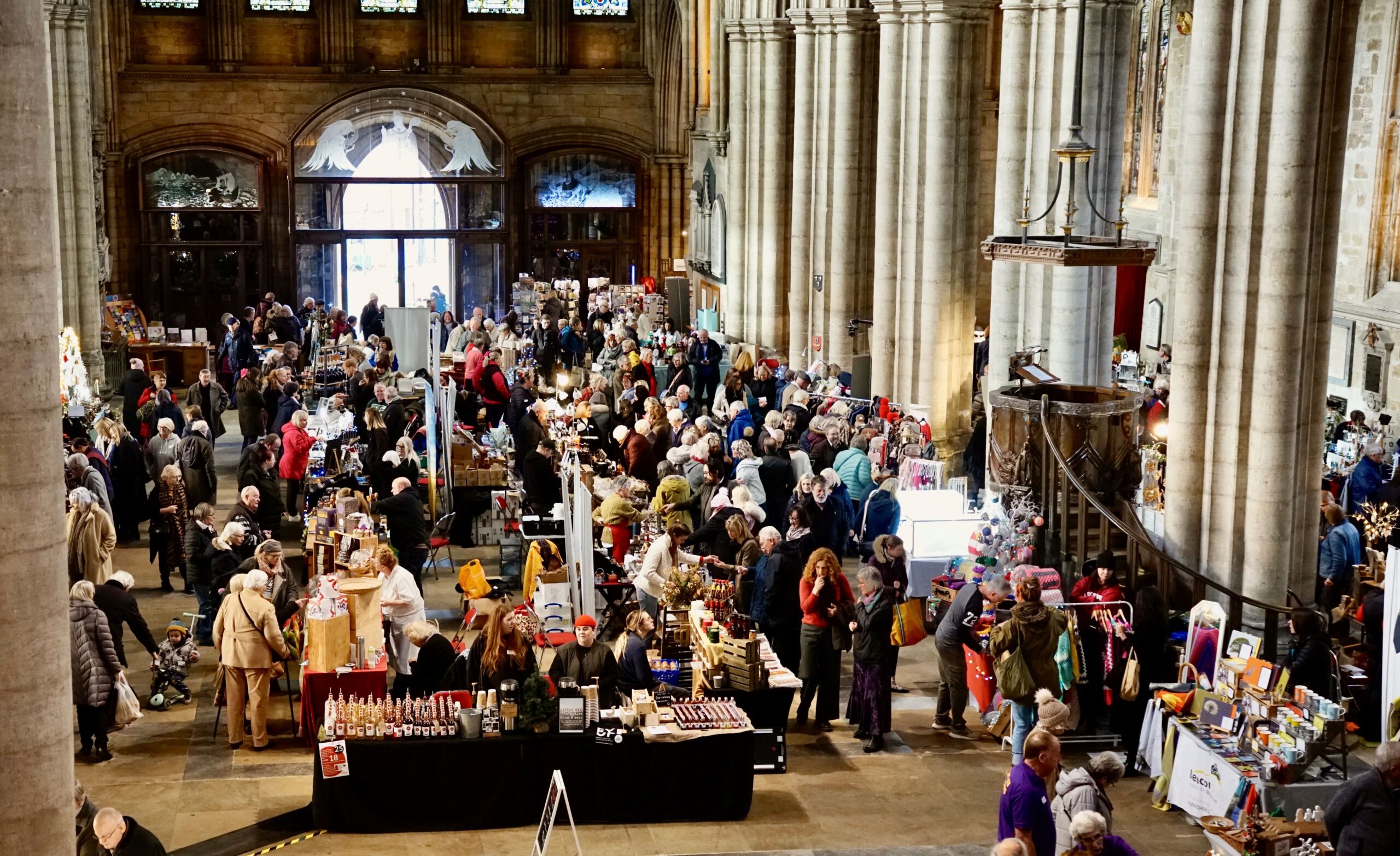 Cathedral during Christmas Food and Gift Fair