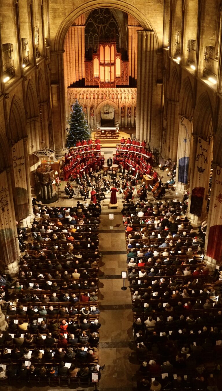 Ripon Cathedral Carol Concert 2024 - full cathedral